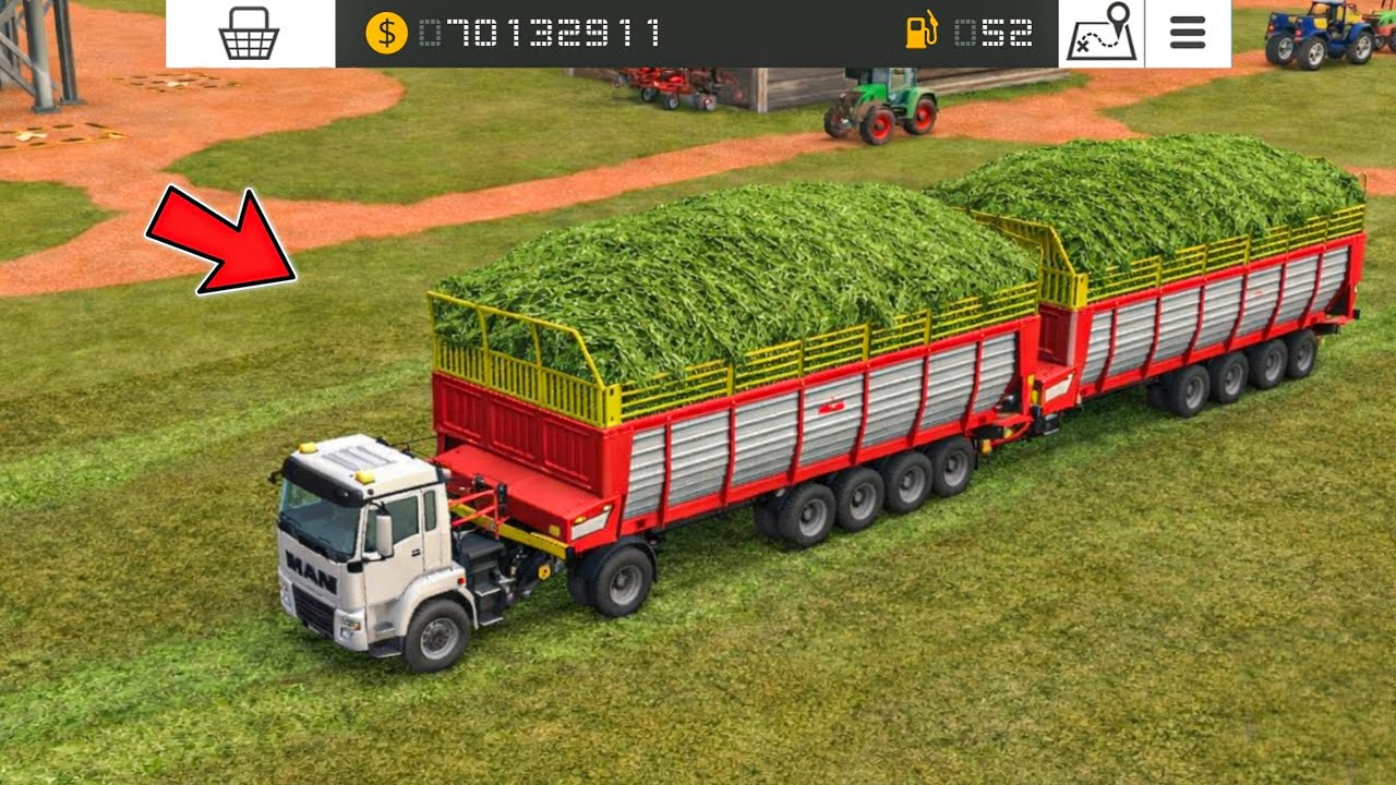 Collect Grass W/ Loading Weagon & Feed Cows In Fs18 | Fs18 Multiplayer Gameplay | Timelapse