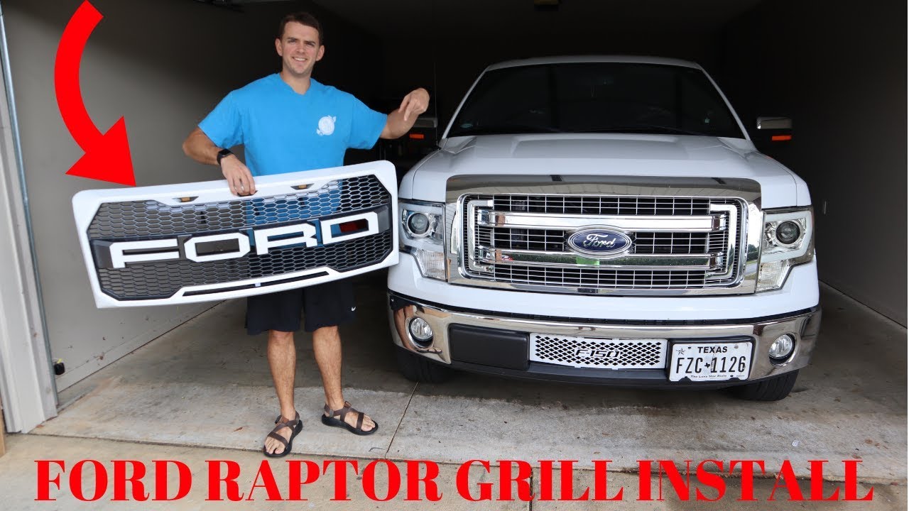 Установка решетки радиатора F-150 Raptor 2009-2014