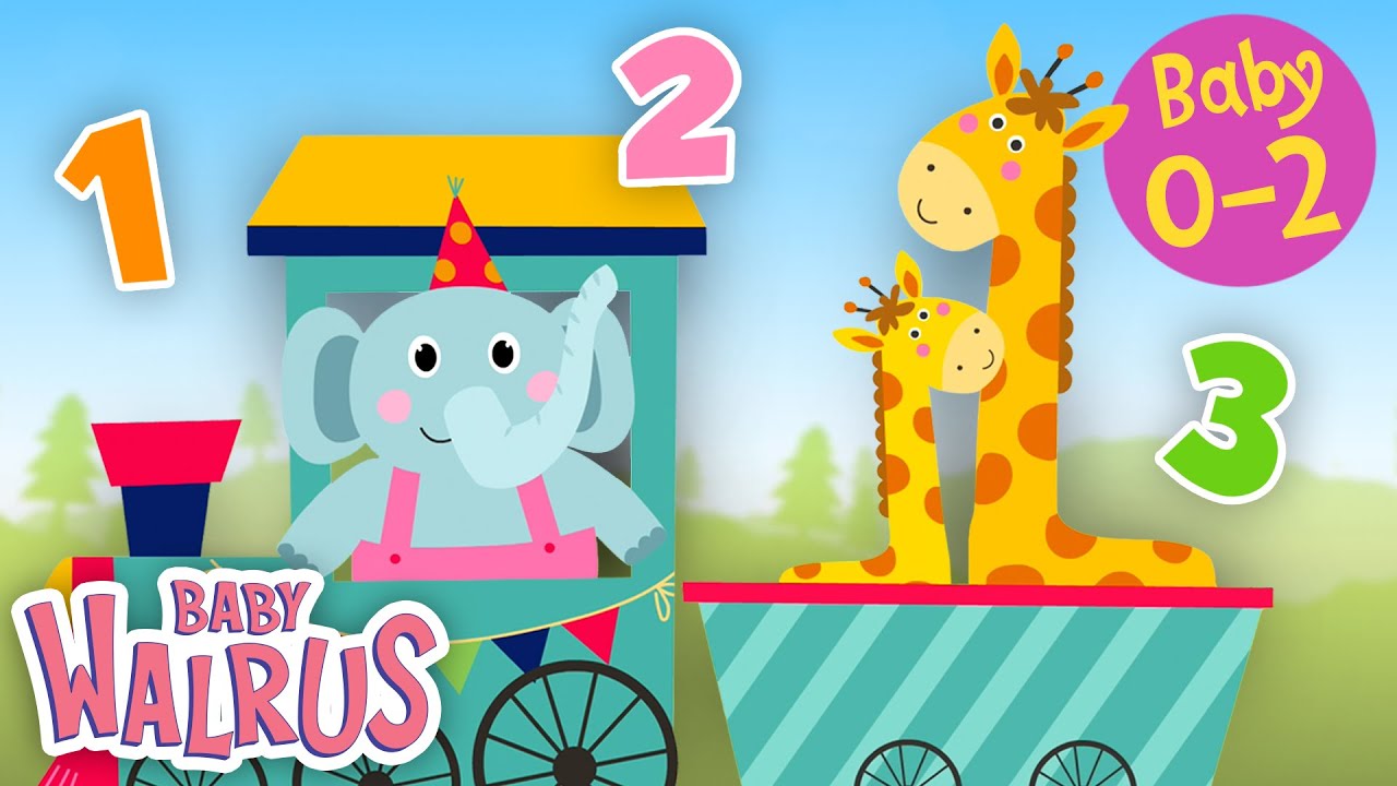 Meine ersten Worte - Zahlen | Lernserie f&uuml;r Babys 0-2 🐷 🐼