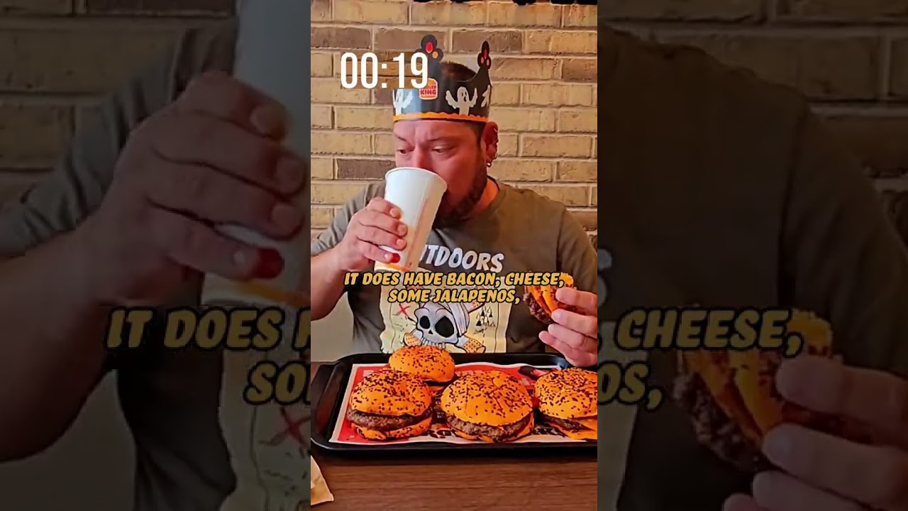 Ghost pepper Whoppers Times 5 Burger King O'fallon IL #Shorts