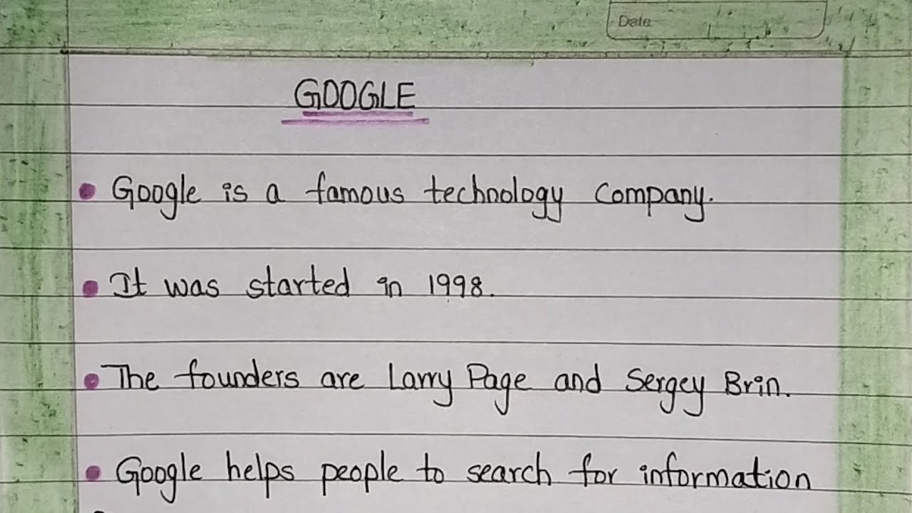 Google Essay In English|10 Lines On Google|Google Essay 10 Lines|Essay On Google|Google Essay|Google