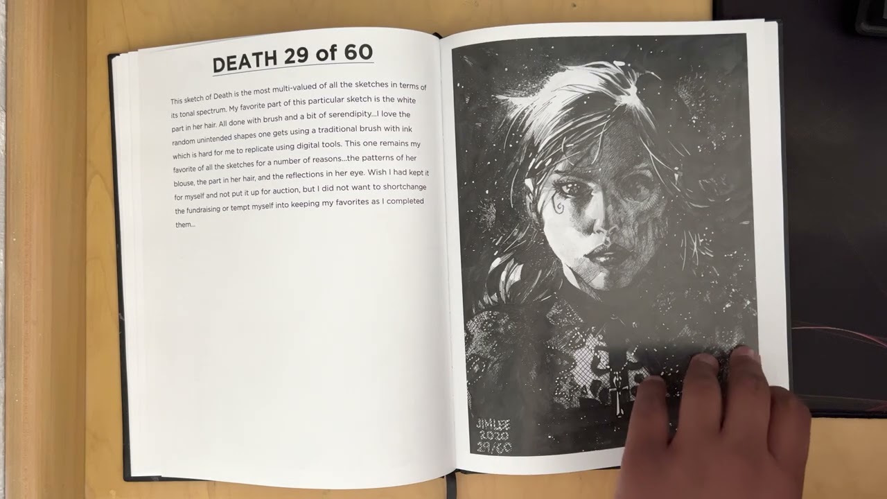 60 for 60 Jim Lee 4K  sketchbook flip through San Diego Comic Con 2022