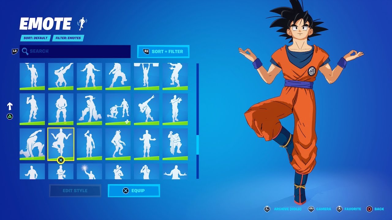GOKU Dances to all FORTNITE Dance Emotes!