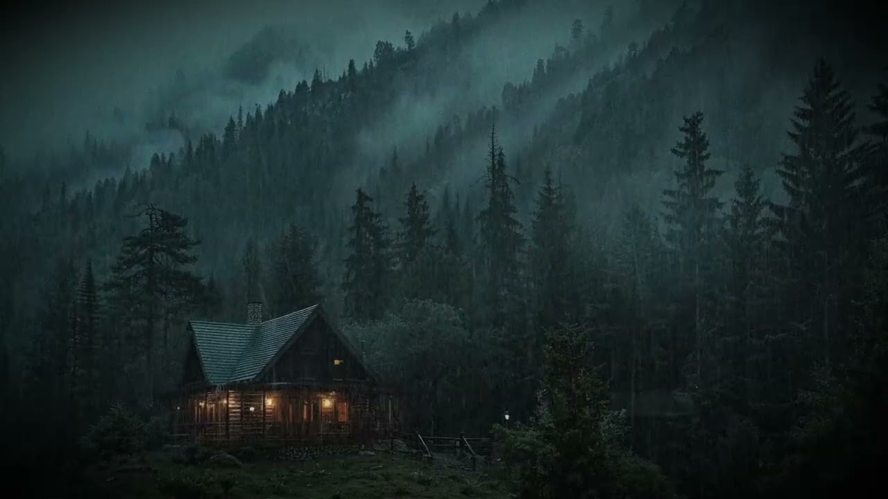  Cabin Rain with Pure Ambience for Deep Sleep & Relaxation 🌧 | 2 Hours