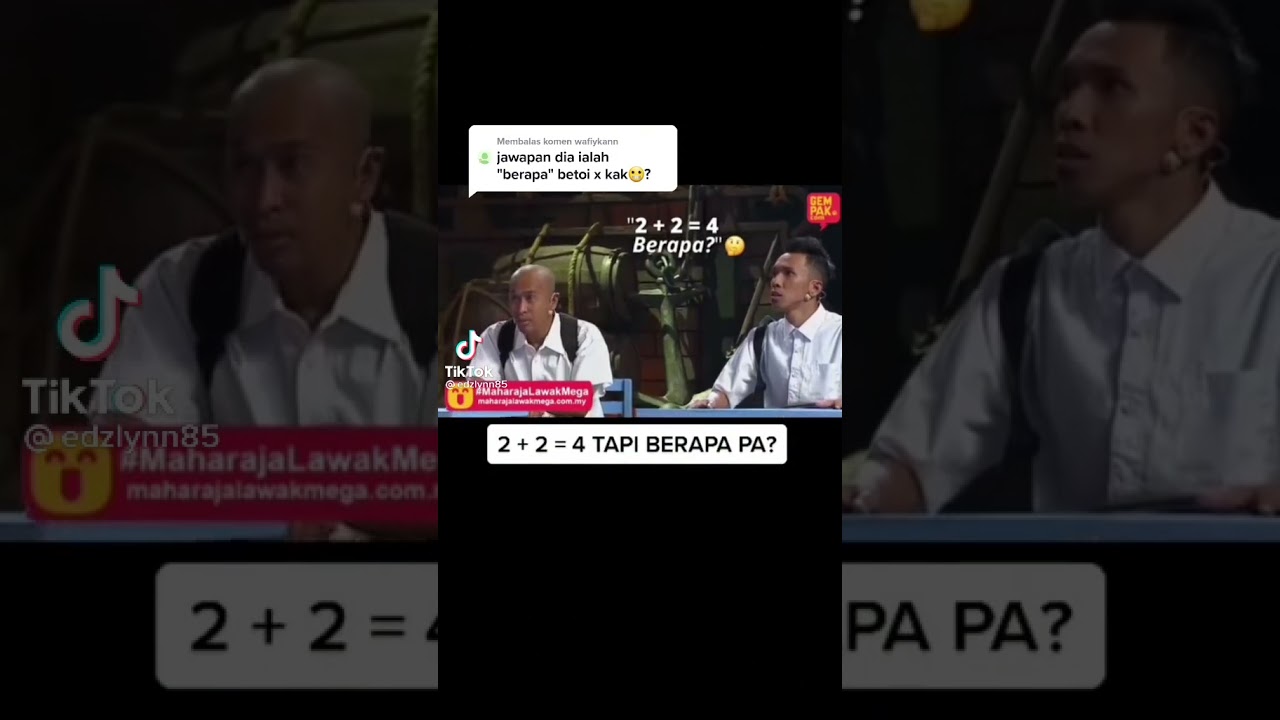 2+2=4 berapa hahahaha bodohnya i didn't expect it's supposed to be funny hahaha lol