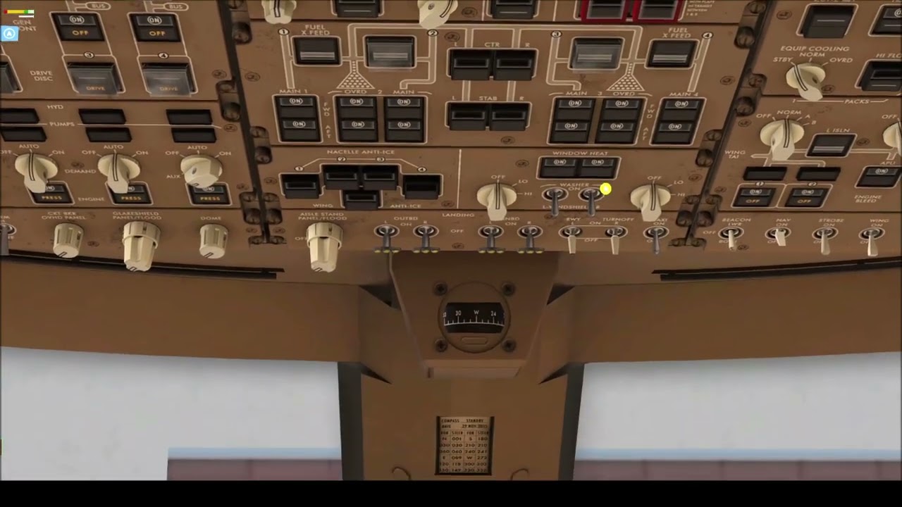 Boeing 747-400 (Sparky744) - Startup / XPlane11