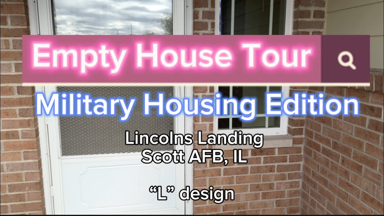 🏠MILITARY HOUSING TOUR 2024 | EMPTY HOUSE TOUR Scott AFB #miltaryhousing #housing #housetour #home