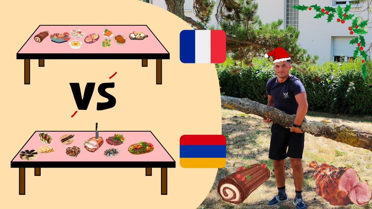 Table de Noël en France VS  Table de Nouvel An en Arménie ! Comprenez Enfin la différence des Dates