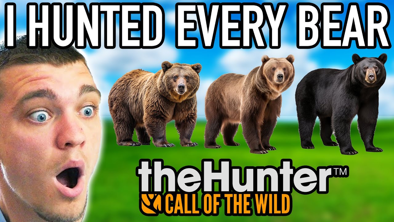 I Hunted Every Bear in Hunter Call of the Wild!