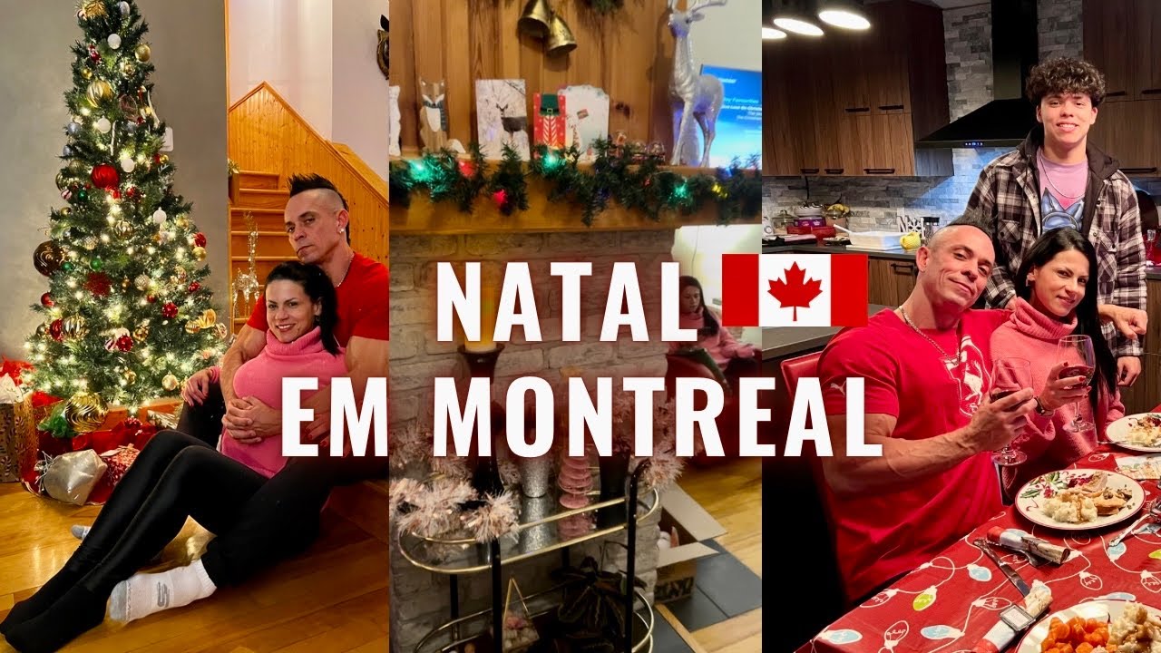 Como é Comemorado o NATAL NO CANADÁ? | CHALÉ COM LAREIRA, COMIDA CANADENSE, MUITA NEVE... #vlog