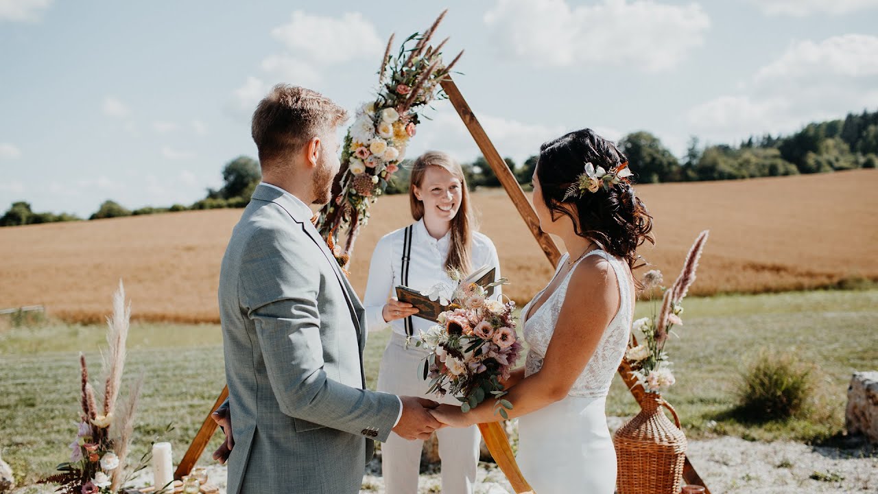 Boho Hochzeitsvideo in Bayern von Trang + Tobias