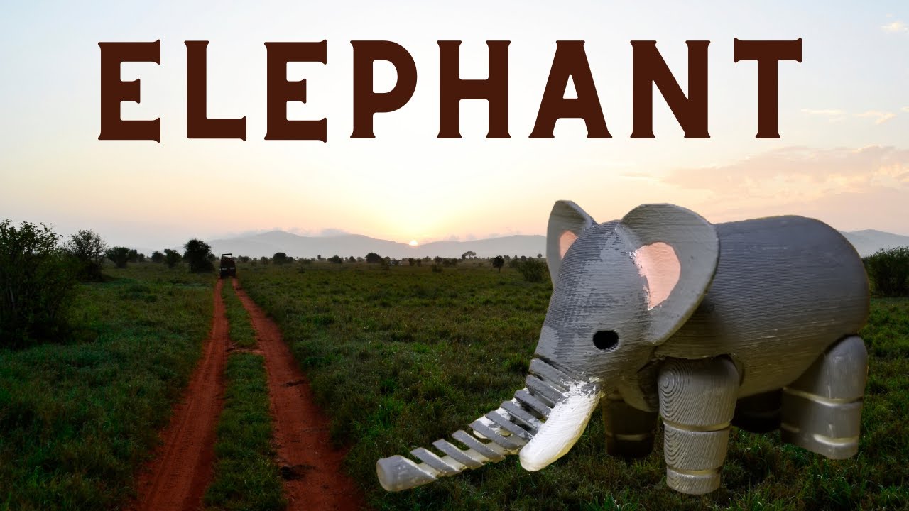 Elephant 3D Printed - Tutorial, Print Settings, Time Lapse, Showcase