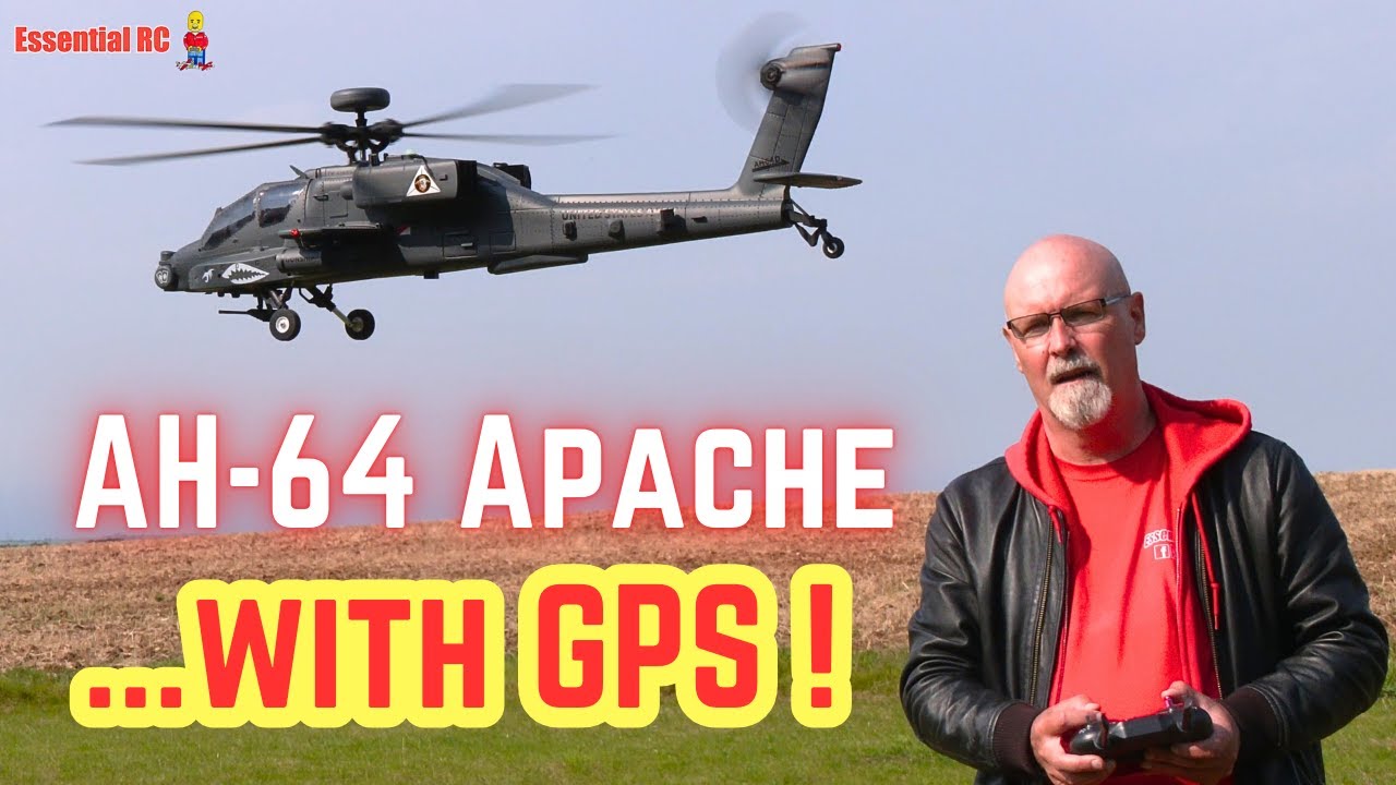 GEO-POSITIONING ! AH-64 Apache RC Helicopter with GPS Features ! FLIGHT TEST - PART 1