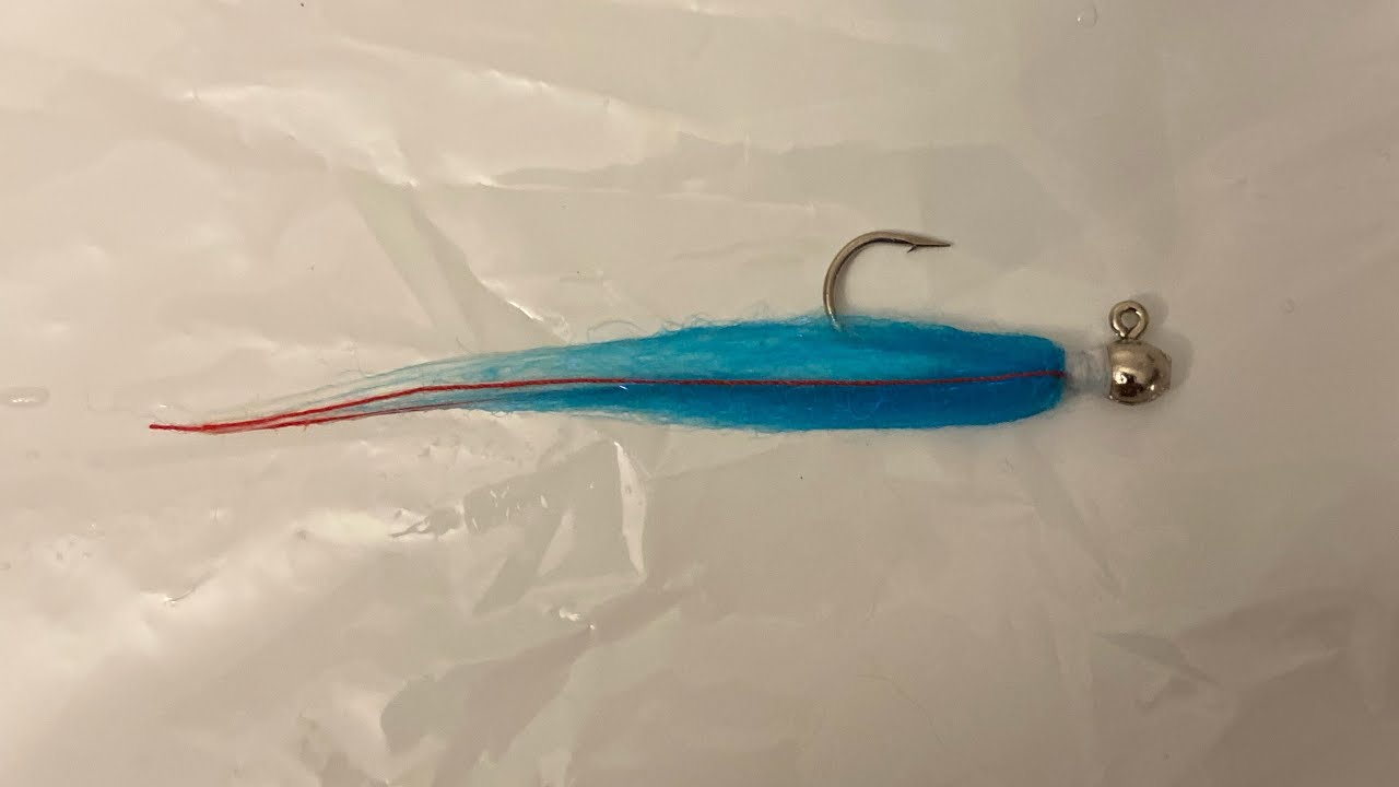 White/Blue Steelhead Jig