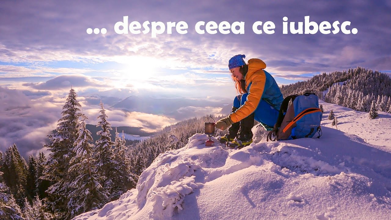 Prin voalurile cetii, pe zapada Crestei Gropsoarele Zaganu, imi las picioarele sa scrie o poveste...