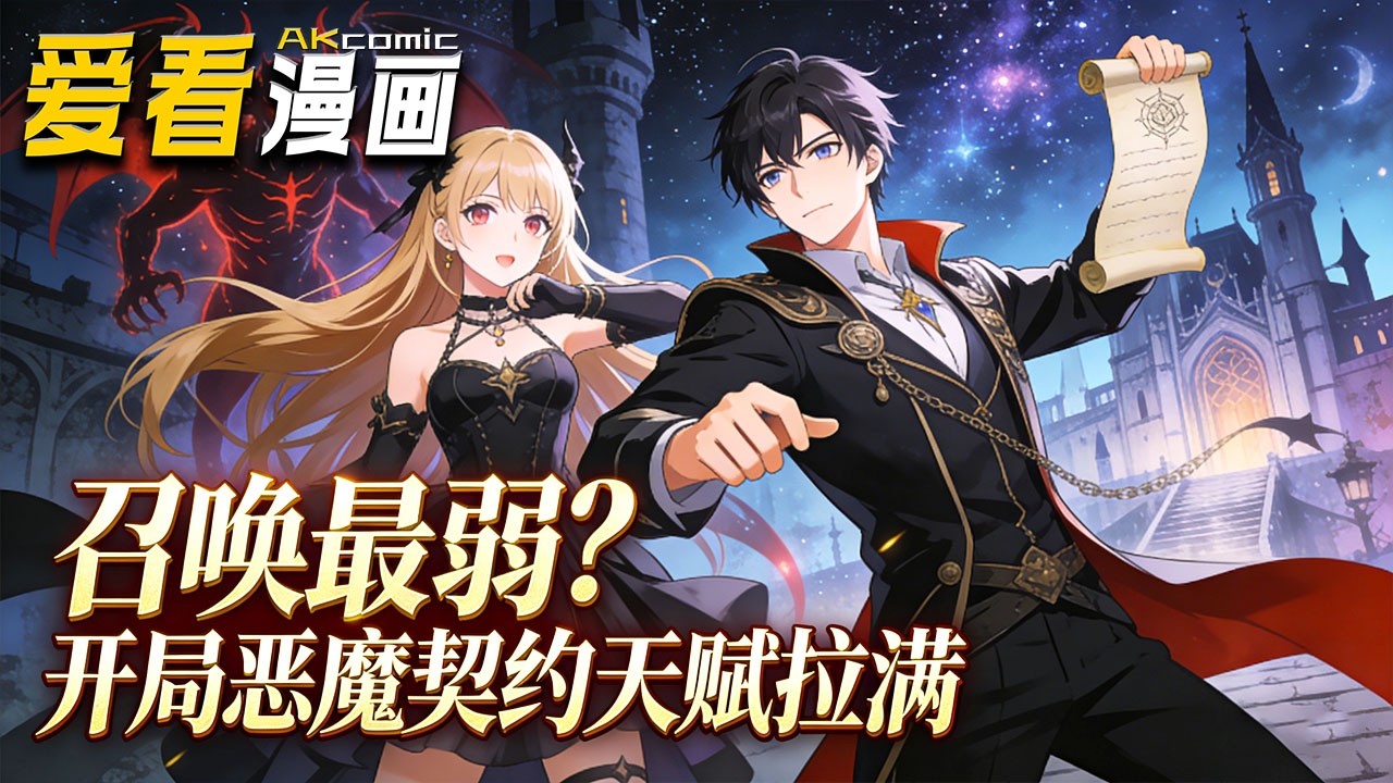 🔥【全新动漫来袭】《召唤最弱？开局恶魔契约天赋拉满》 高武世界召唤流被嘲弱？郑宇觉醒无限强化，恶魔契约一开，哥布林进化、火精灵蜕变，屠榜深渊成大佬！#动画 #anime #爱看漫画 #漫剧