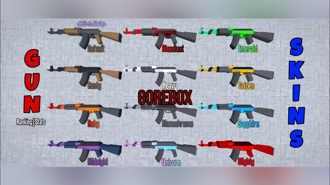 All Gun Skins Ranking and Stats in Gorebox!