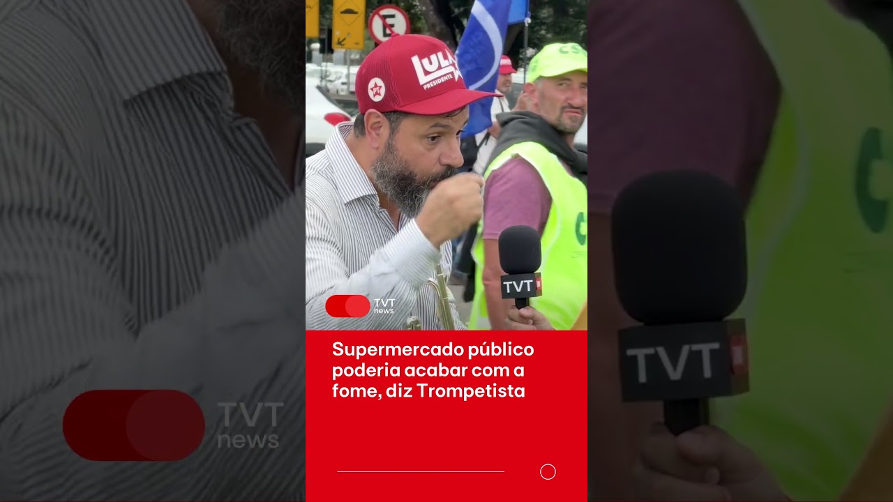 Supermercado p&uacute;blico poderia acabar com a fome, diz Trompetista