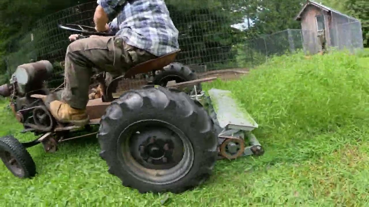 Antique Reel Mower Restoration - National Mower Company