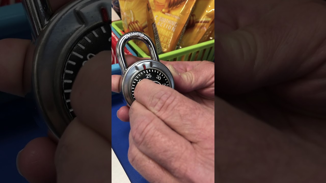 How to open master lock padlock