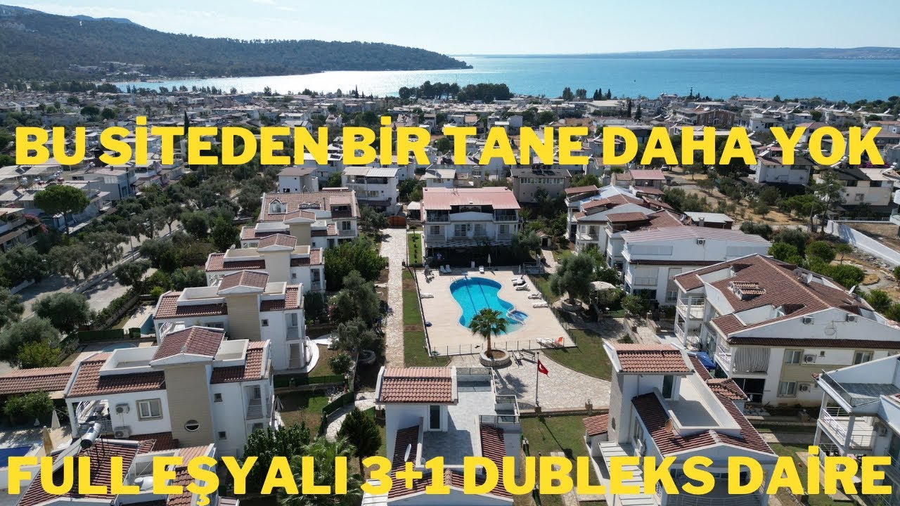 Didim Akbük’te Site İçinde Full Eşyalı 3+1 Dubleks Daire