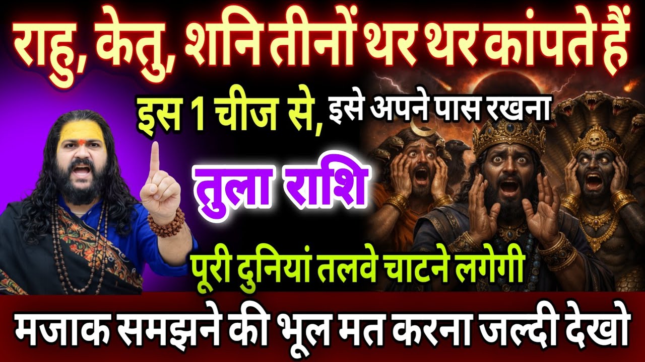 तुला राशि, 26,27,28 फरवरी, राहु,केतु और शनि तीनों थर थर कांपते हैं इस एक छोटी सी चीज से 