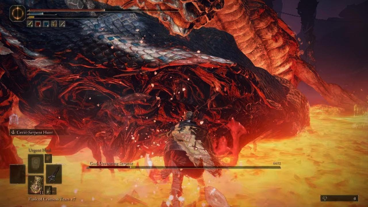 god devouring serpent + rykard, lord of blasphemy (elden ring) 
