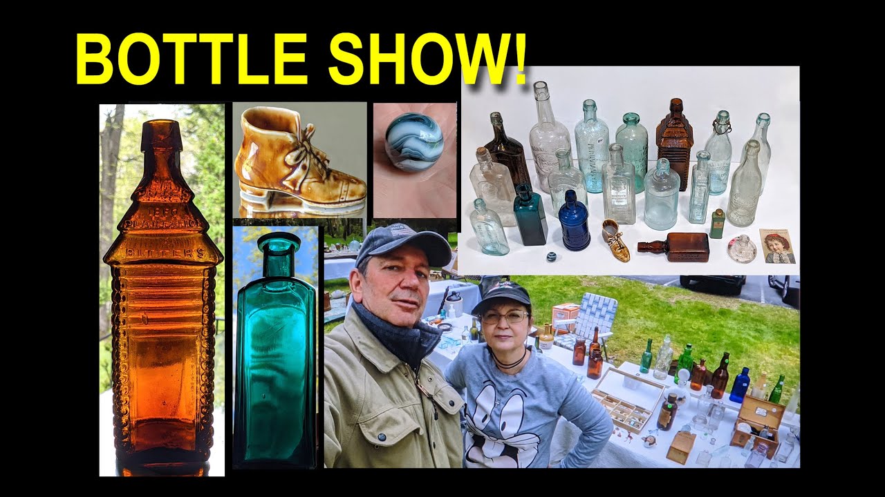ANTIQUE BOTTLE SWAP MEET SEEKONK, MASS. MAY 2024 BROWSE THE SHOW with MASS RIVER PICKERS! BOTTLES!!