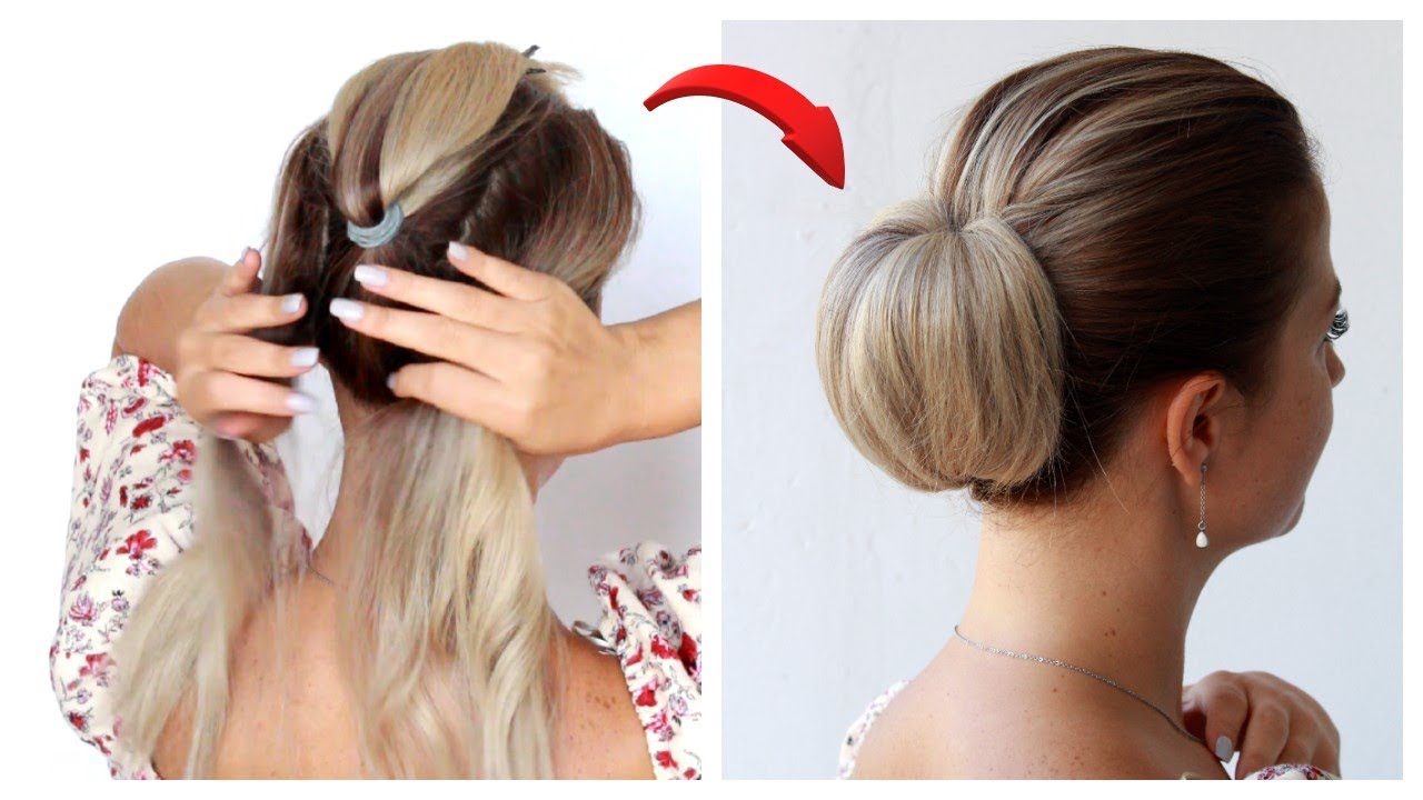 Easy Updo - BUN for Short to Medium Hair