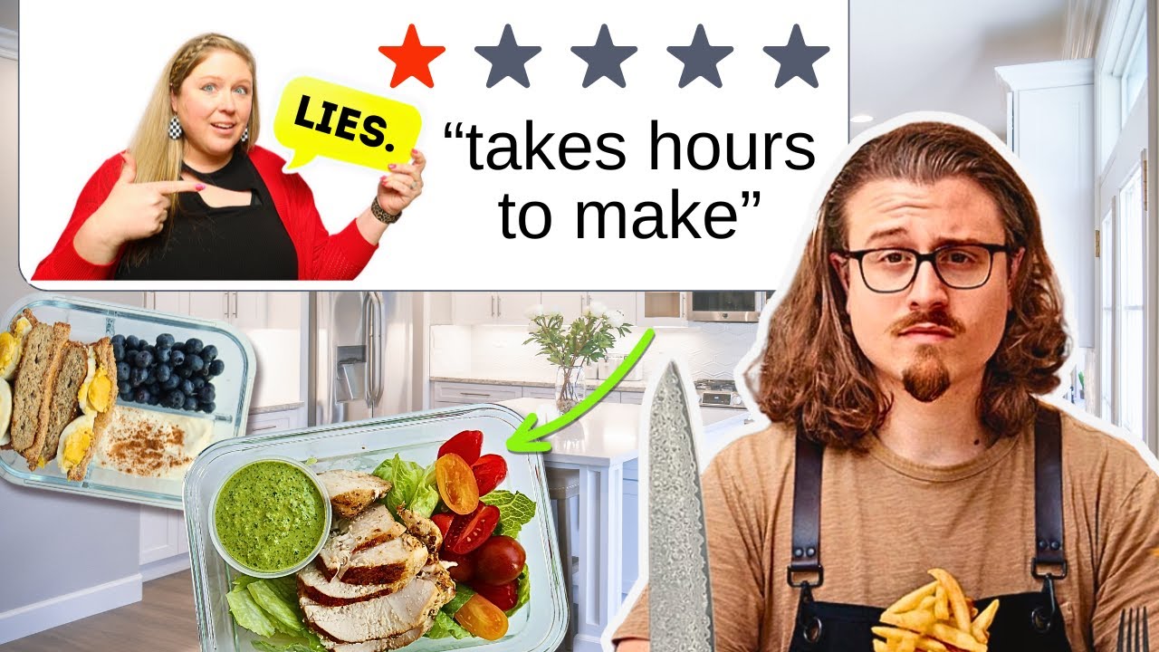 Joshua Weissman's 1-Hour Meal Prep is a scam. 🚨