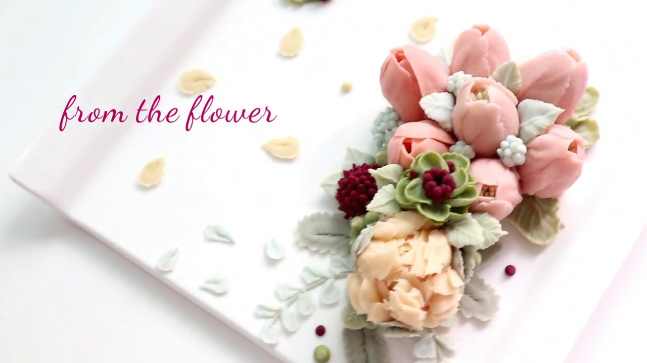 [ from the flower ] 프롬 더 플라워-앙금플라워 튤립파이핑beanpaste flower tulip piping