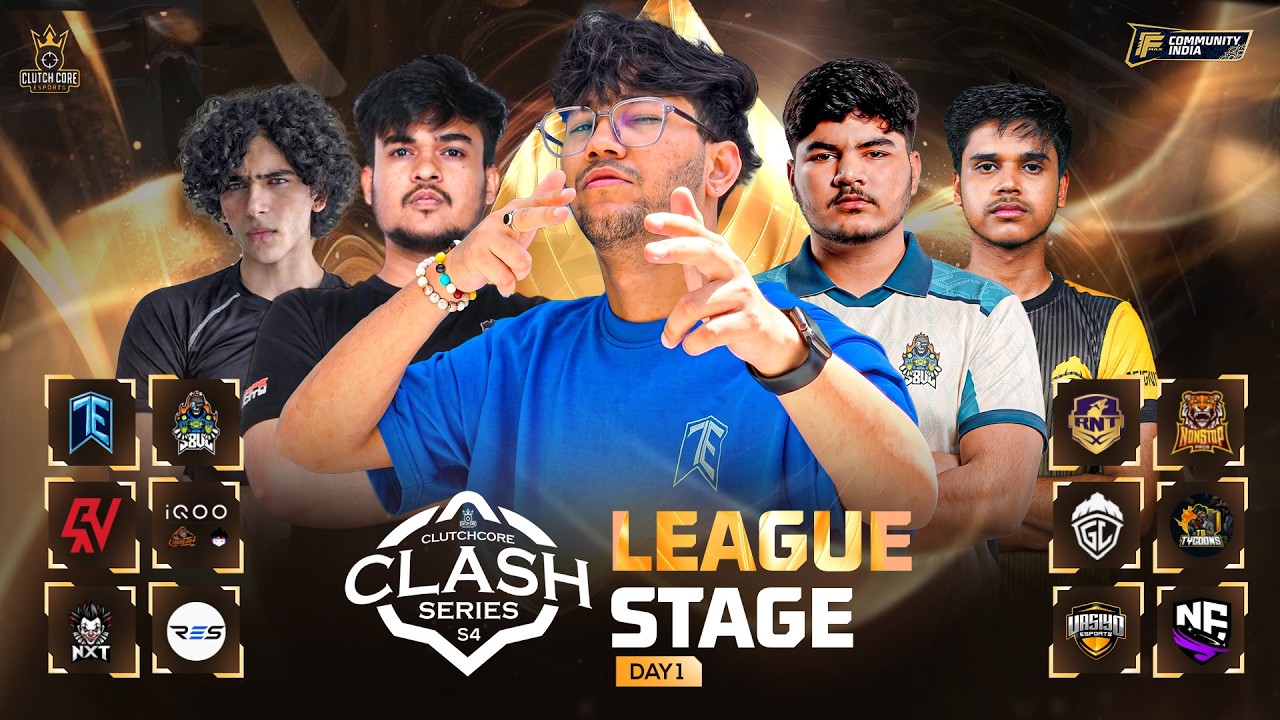 Group Stage Day 1: Clash Series S4 ft. TE, OGxTSG, TGT, S8UL, RNTX, and more