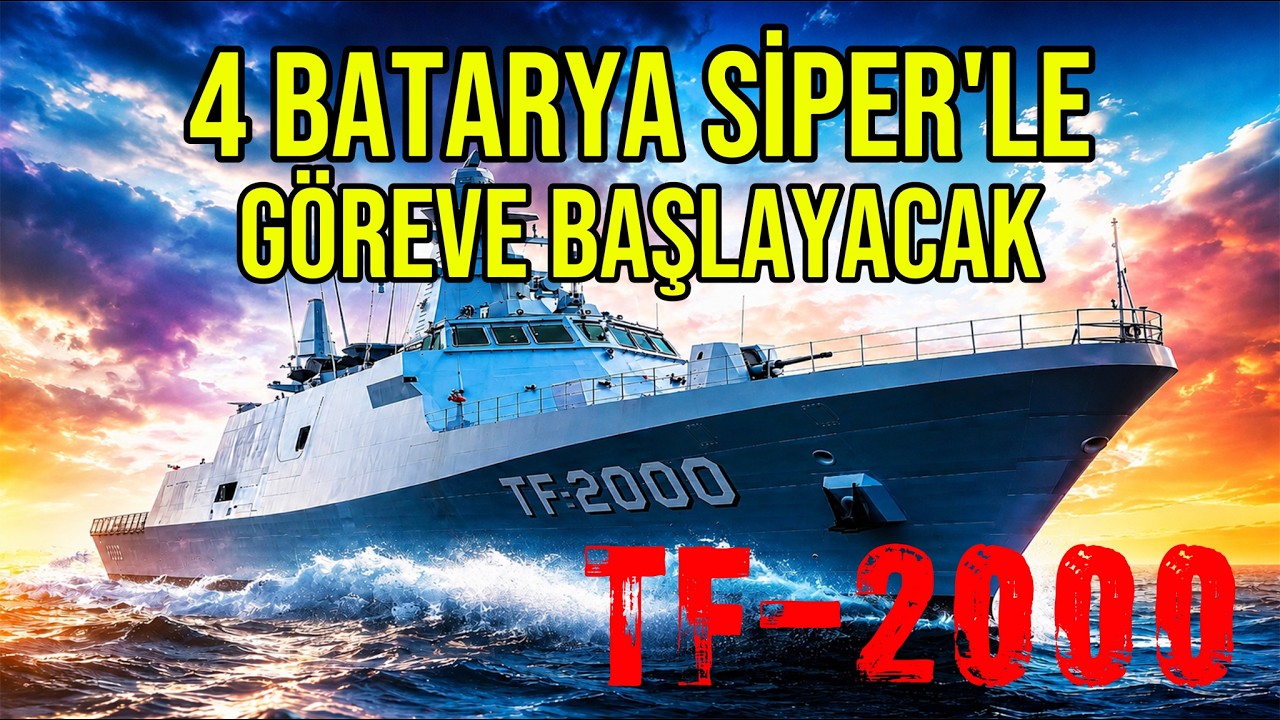 TF-2000 D&ouml;rt Batarya SİPER'le G&Ouml;REVE BAŞLAYACAK