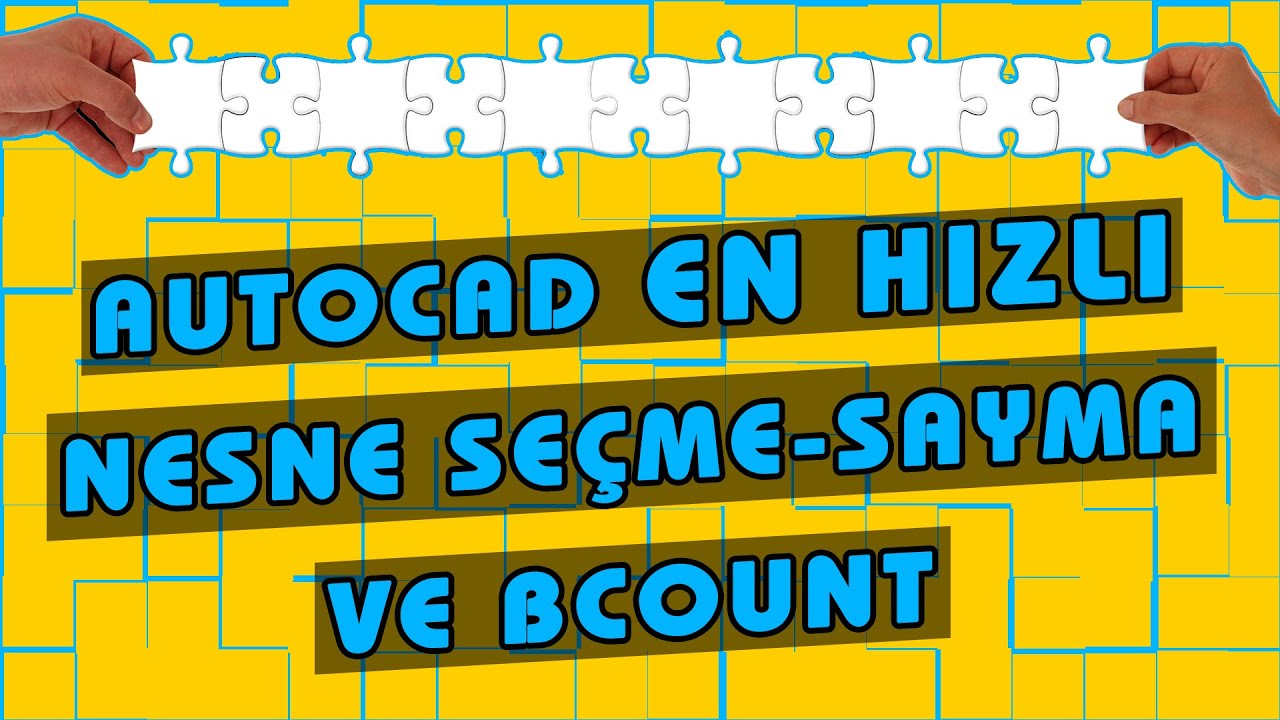 AutoCAD Nesne Sayma | Seçme Ayarları Select Similar | Bcount Komutu Kullanımı Dersi