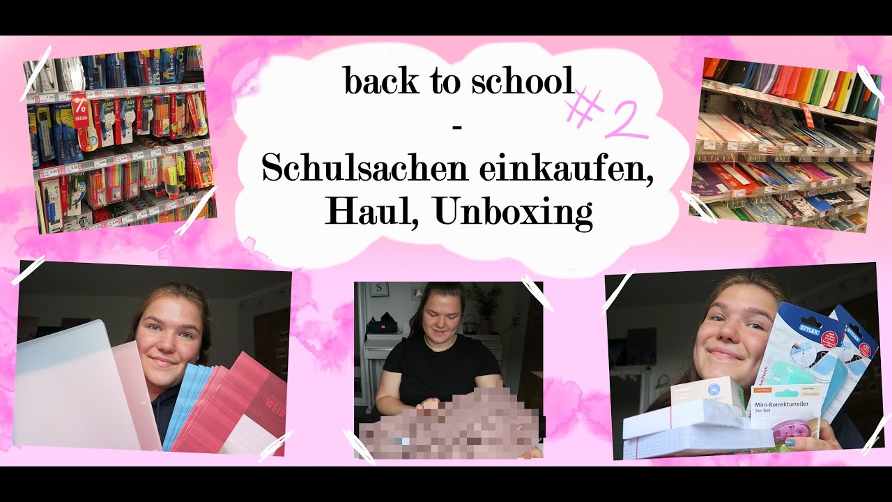 BACK TO SCHOOL #2 | Schulsachen einkaufen, Haul, Unboxing | Sophie's kleine Welt