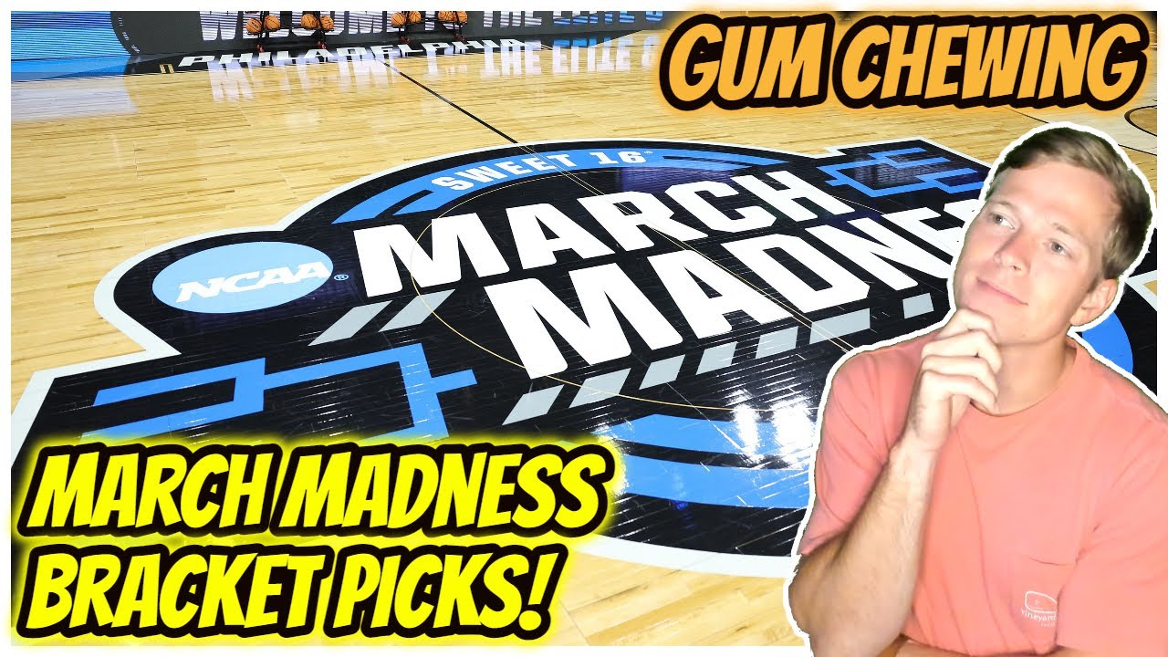 ASMR | March Madness Bracket Picks! - Gum Chewing & Whispering
