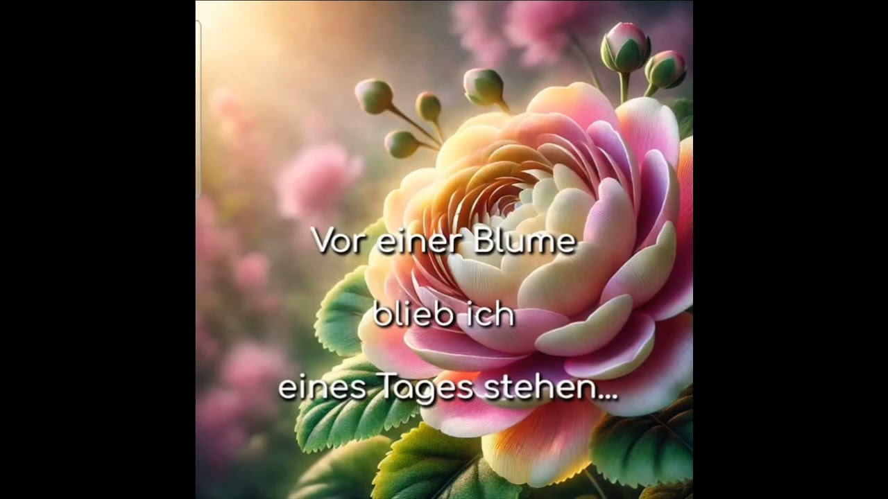 Vor einer Blume blieb ich...