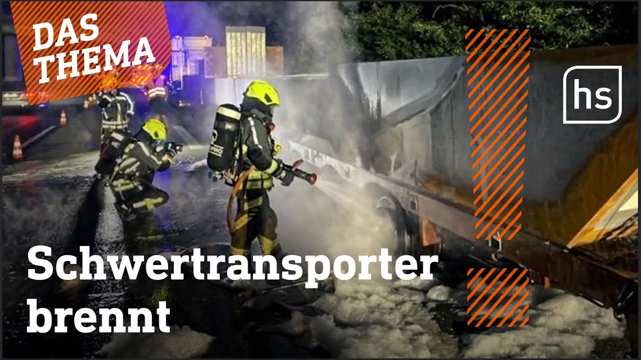 So wird der Schwertransporter geborgen | hessenschau DAS THEMA