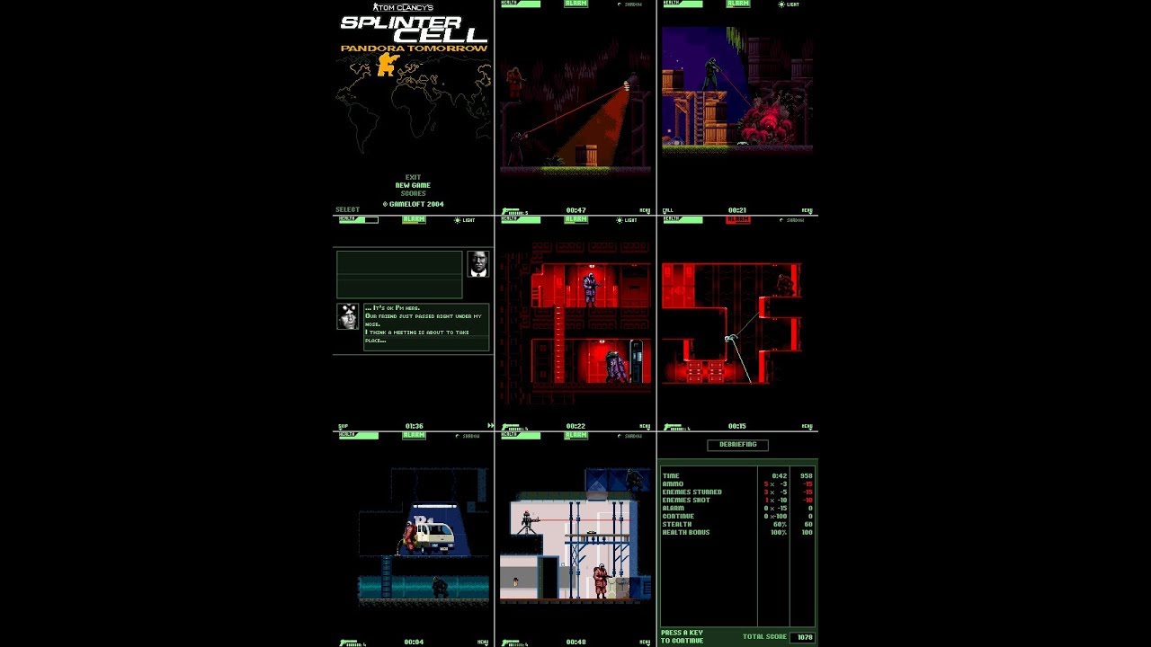 Tom Clancy's Splinter Cell: Pandora Tomorrow - Gameloft (Java Game)