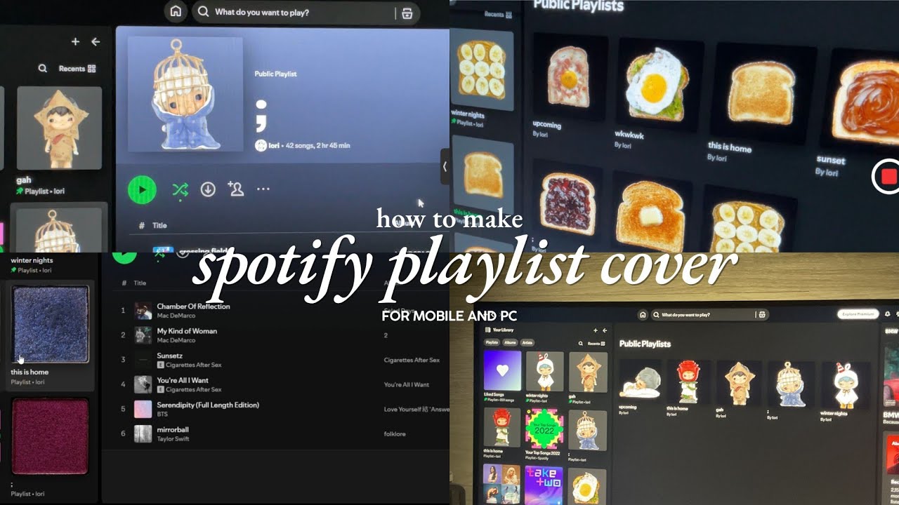 how to make spotify playlist covers (mobile & pc) | FREE TEMPLATES! ; philippines 💐