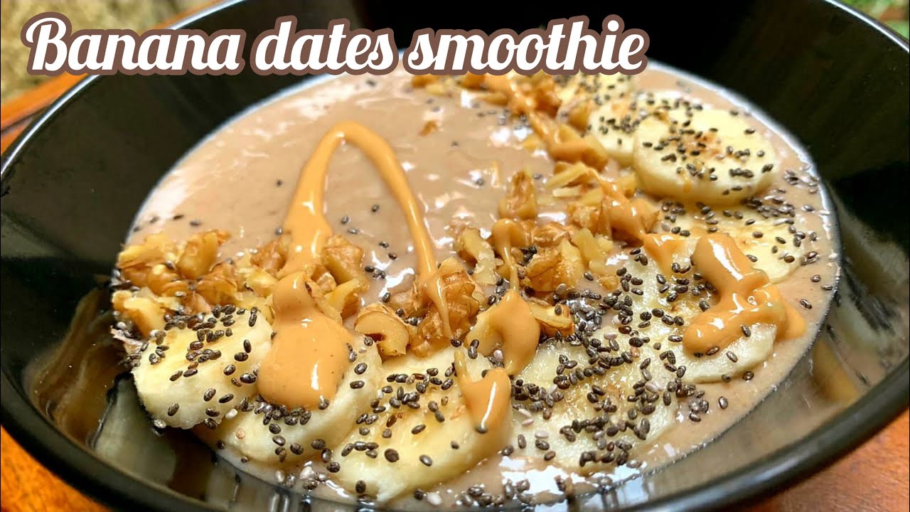 Chia pudding | Banana date smoothie bowl | Easy & Healthy breakfast recipes | Healthy recipes