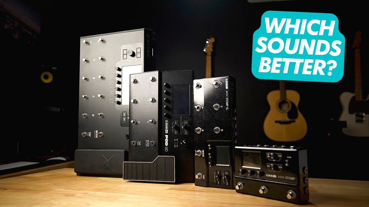 SOUND TEST: HX Stomp vs HELIX vs POD Go vs HX Stomp XL!