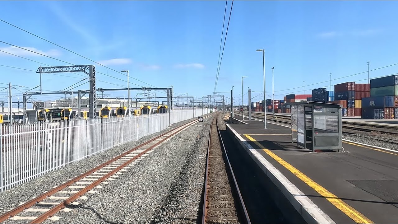 NZ Rail Cab View Real Time: Papakura to Westfield (2023)
