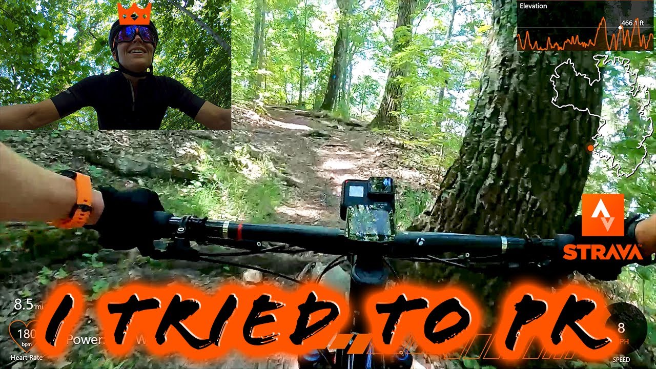 I tried to PR the Local MTB Trail