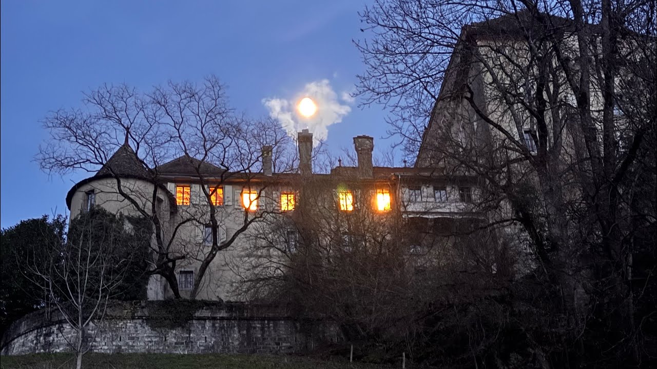 Древний замок теперь как отель. Chateau du Chatelard - Montreux