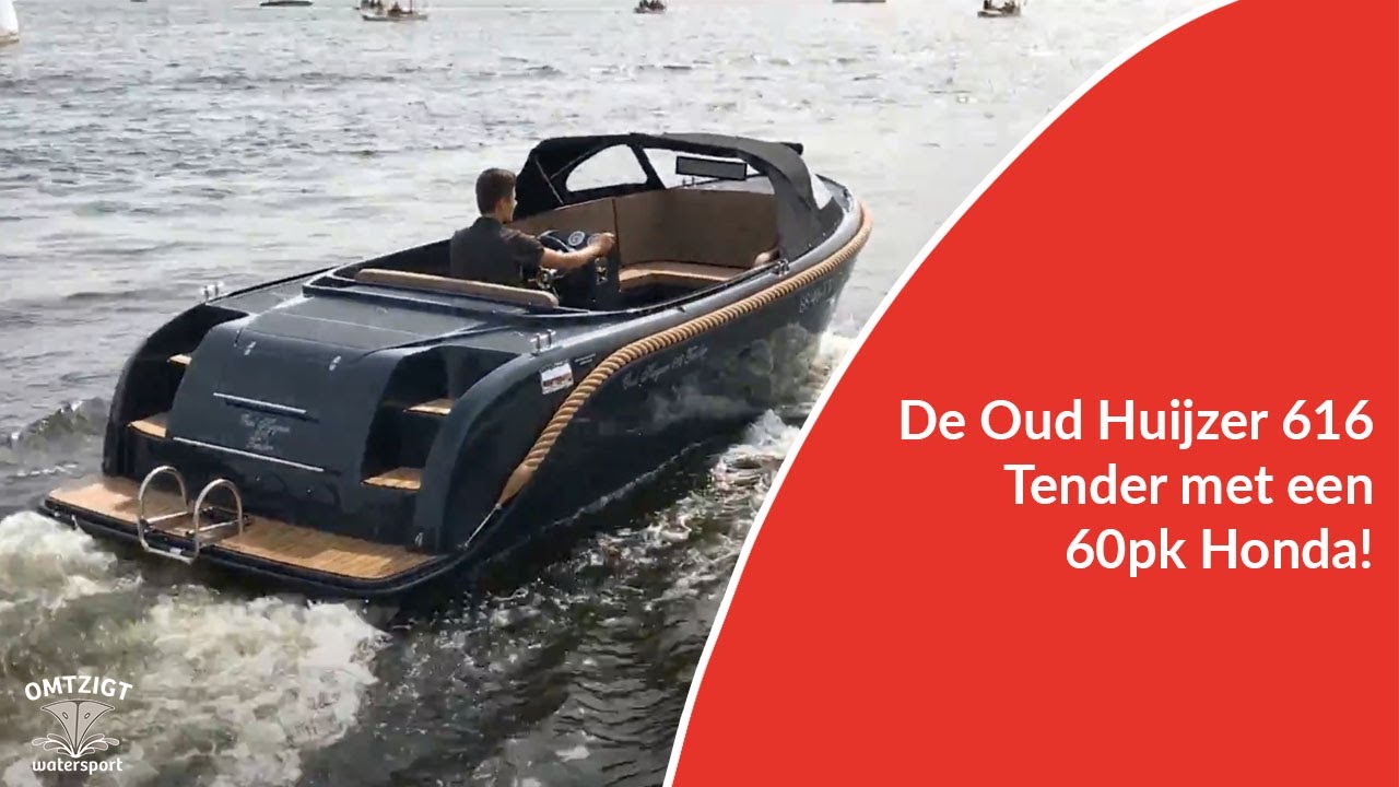 Oud Huijzer 616 Tender met 60pk Honda snelvarend!