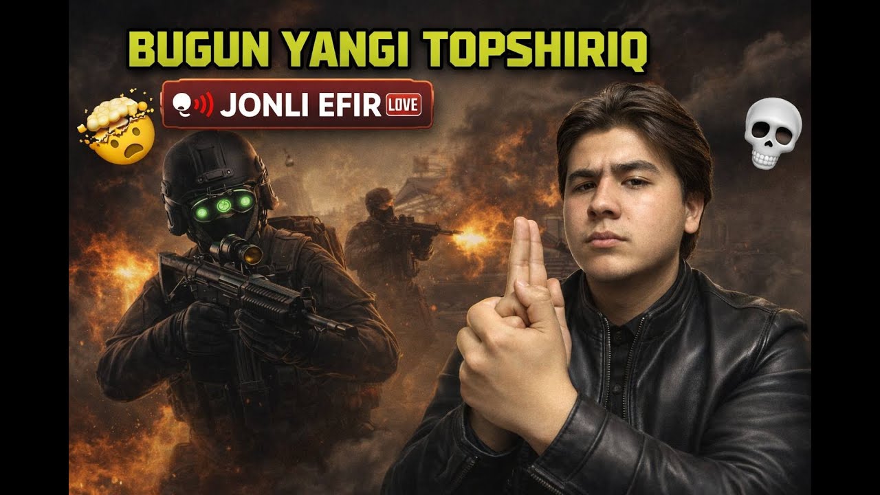 YANGI TOPSHIRIQ OLDIK🔥JONLI EFIR