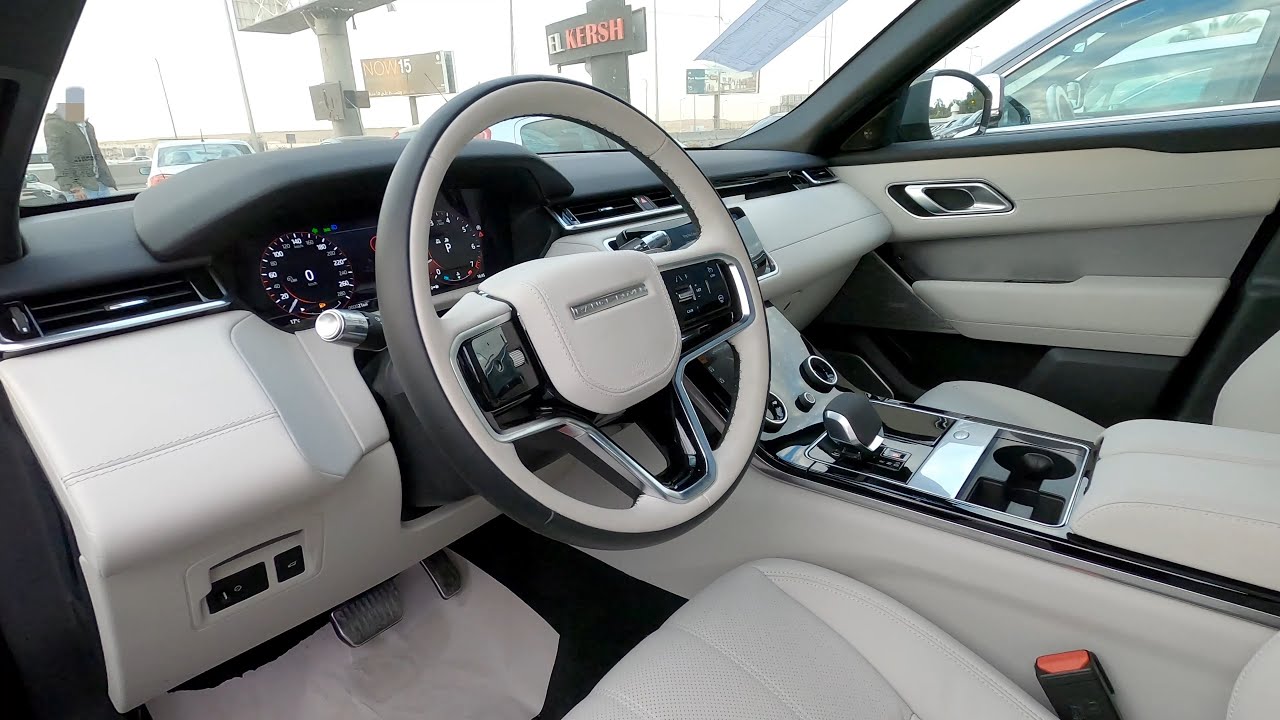 Range Rover Velar 2022 P250 R Dynamic Black ASMR White обзор салона
