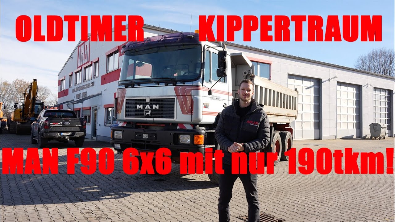 Oldtimer LKW TRAUM! MAN F90 33.422 6x6 Kipper in Bestzustand - ich kann mich fast nicht trennen!