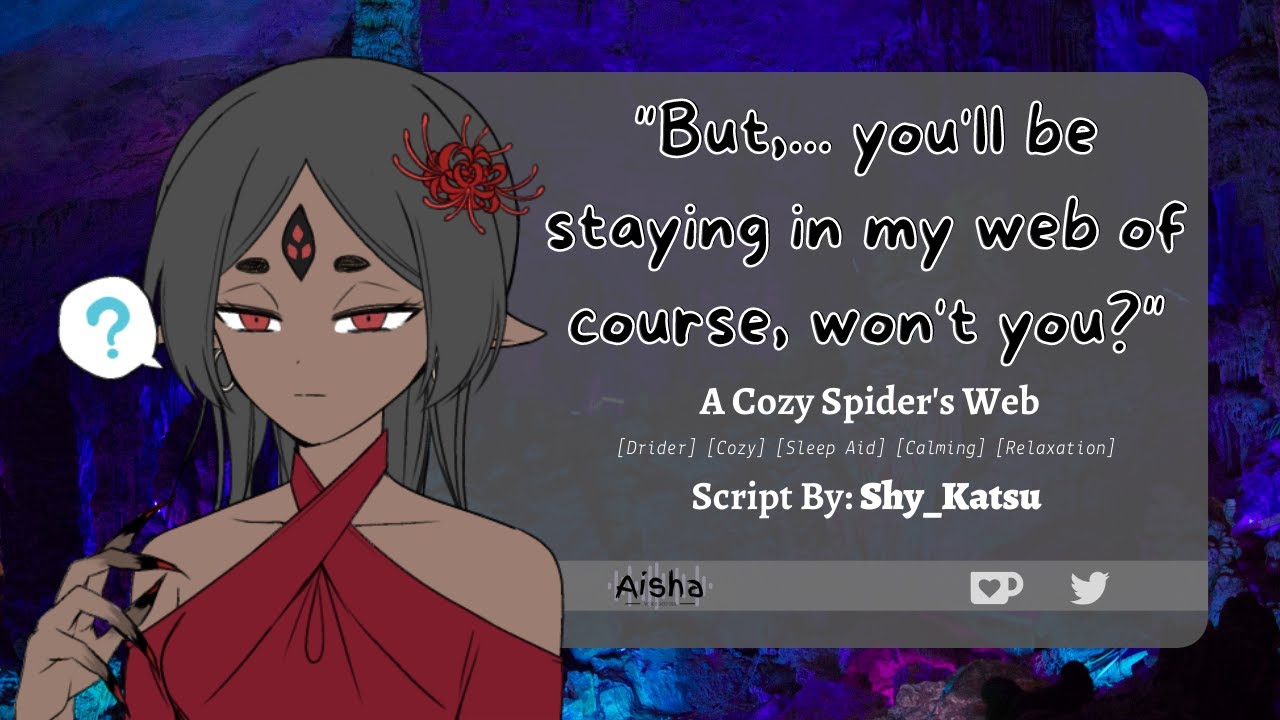 [F4A] A Cozy Spider's Web [Drider] [Cozy] [Monster Girl] [Cave Ambience] [Sleep Aid] [Calming]